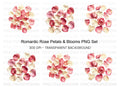 Elegant Rose Petals Clipart Bundle