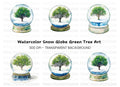 Snow Globe Trees Clipart Bundle