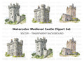 Medieval Castles Clipart Bundle