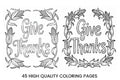 Grateful Thankful Coloring Books