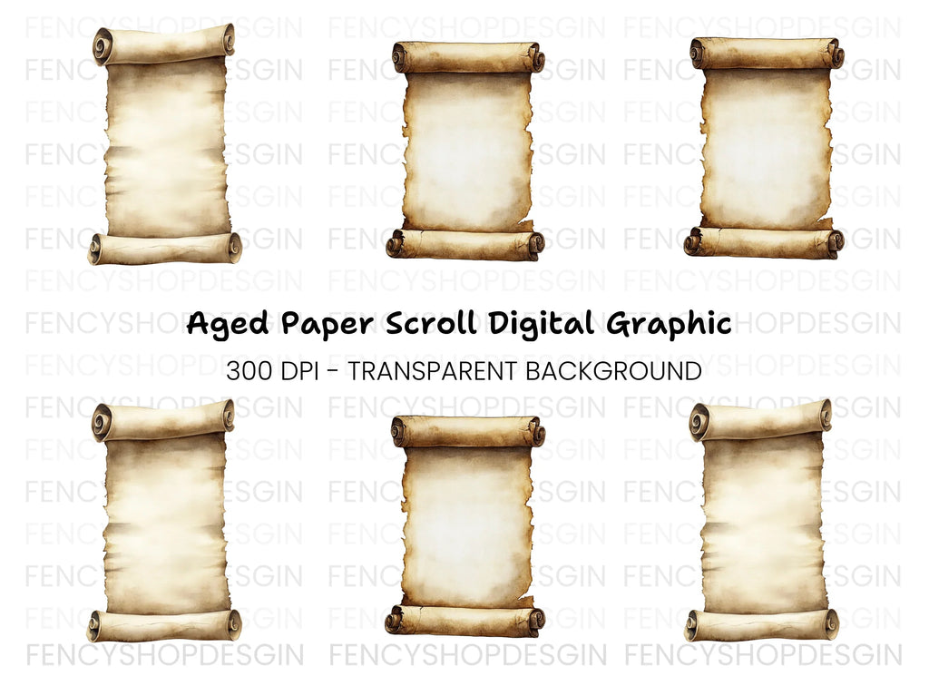 Vintage Scroll Clipart Bundle
