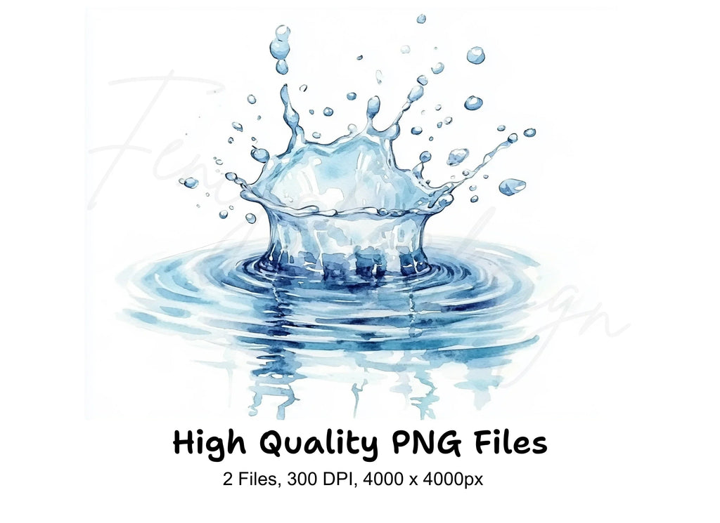 Water Splash Clipart Bundle