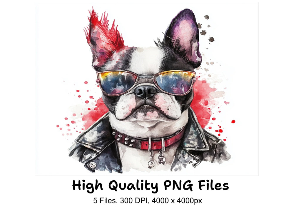 Cool Dogs with Sunglasses Clipart Bundle