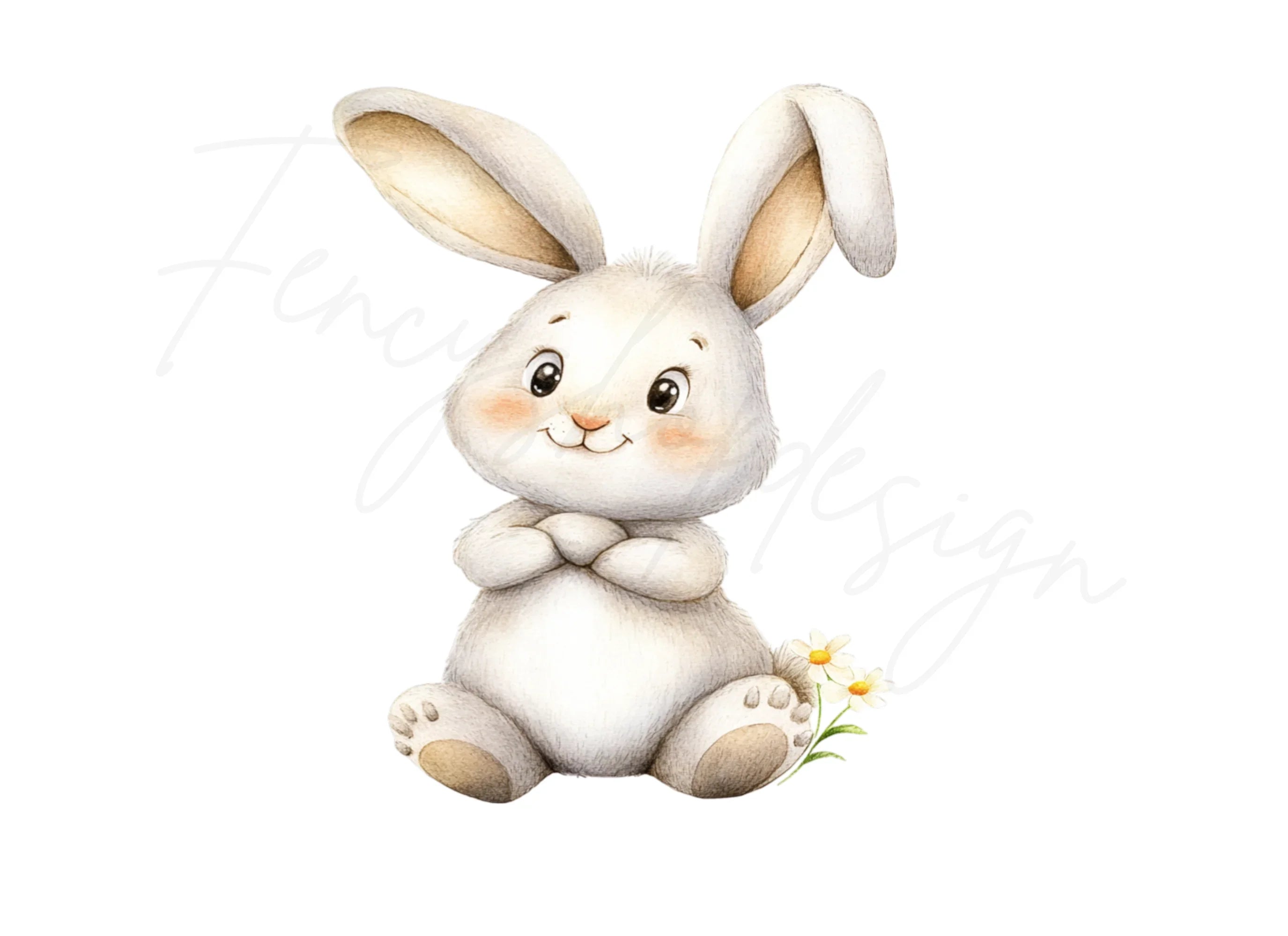 Cute Bunny Clipart Bundle