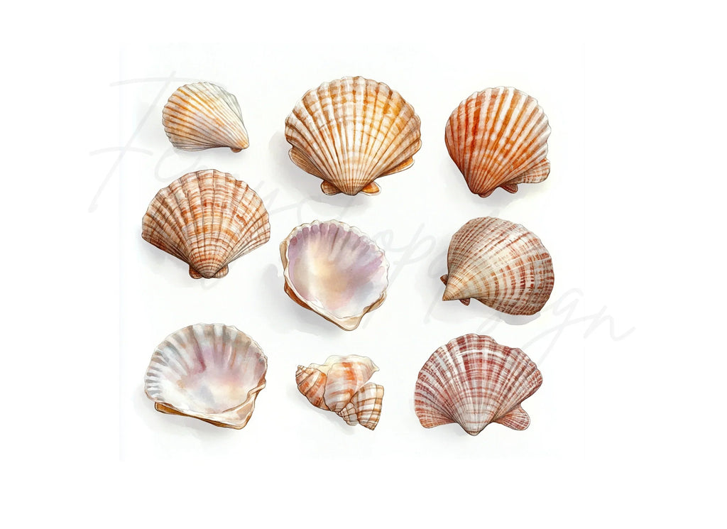Seashells Clipart Bundle