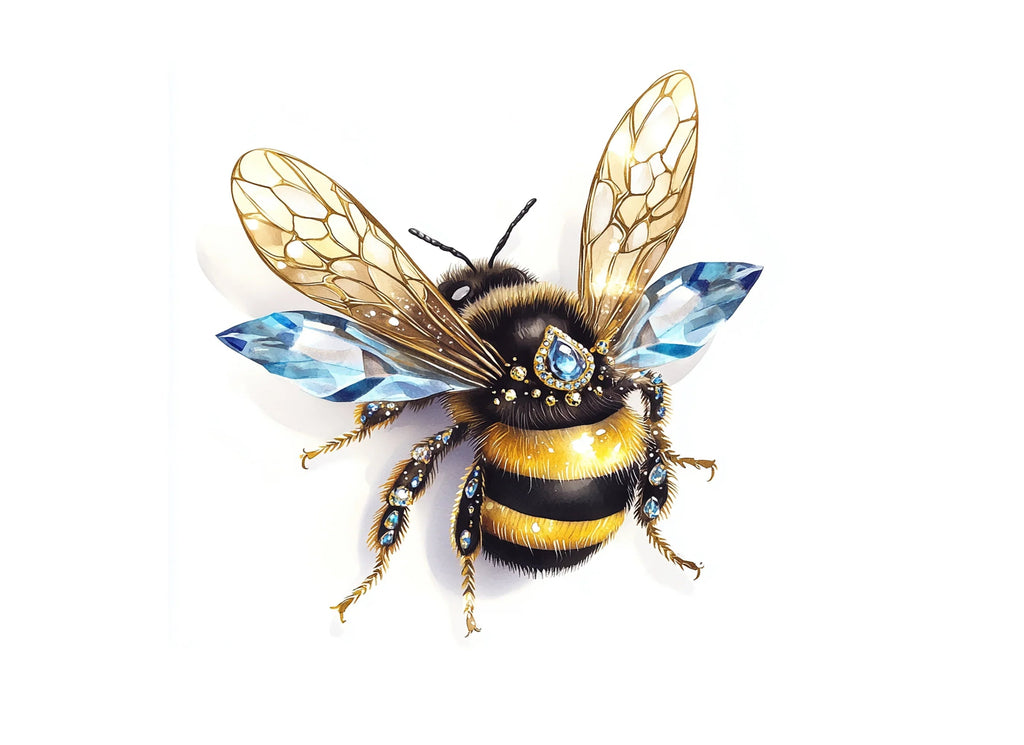 Jeweled Bee Clipart Bundle