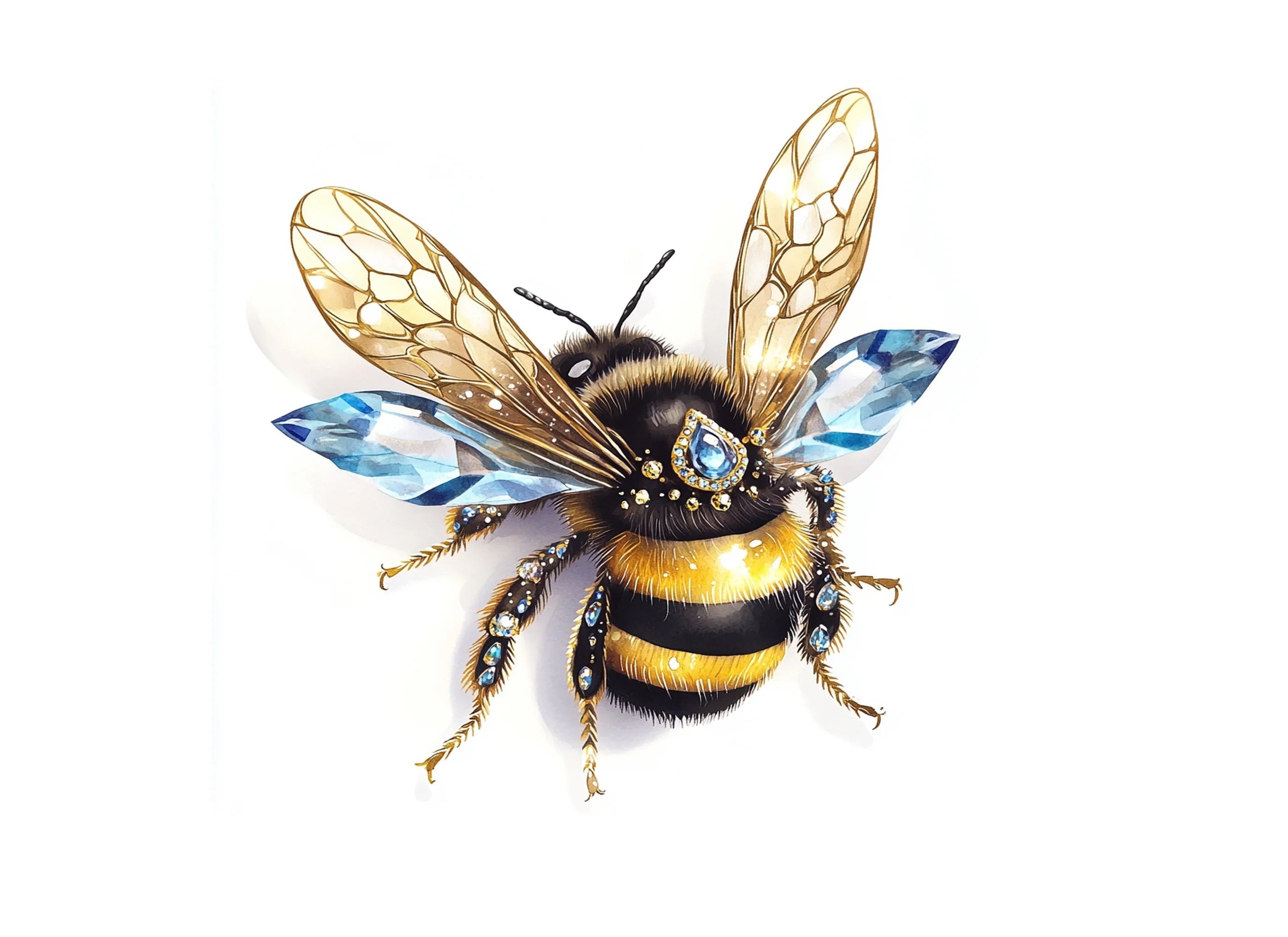 Jeweled Bee Clipart Bundle