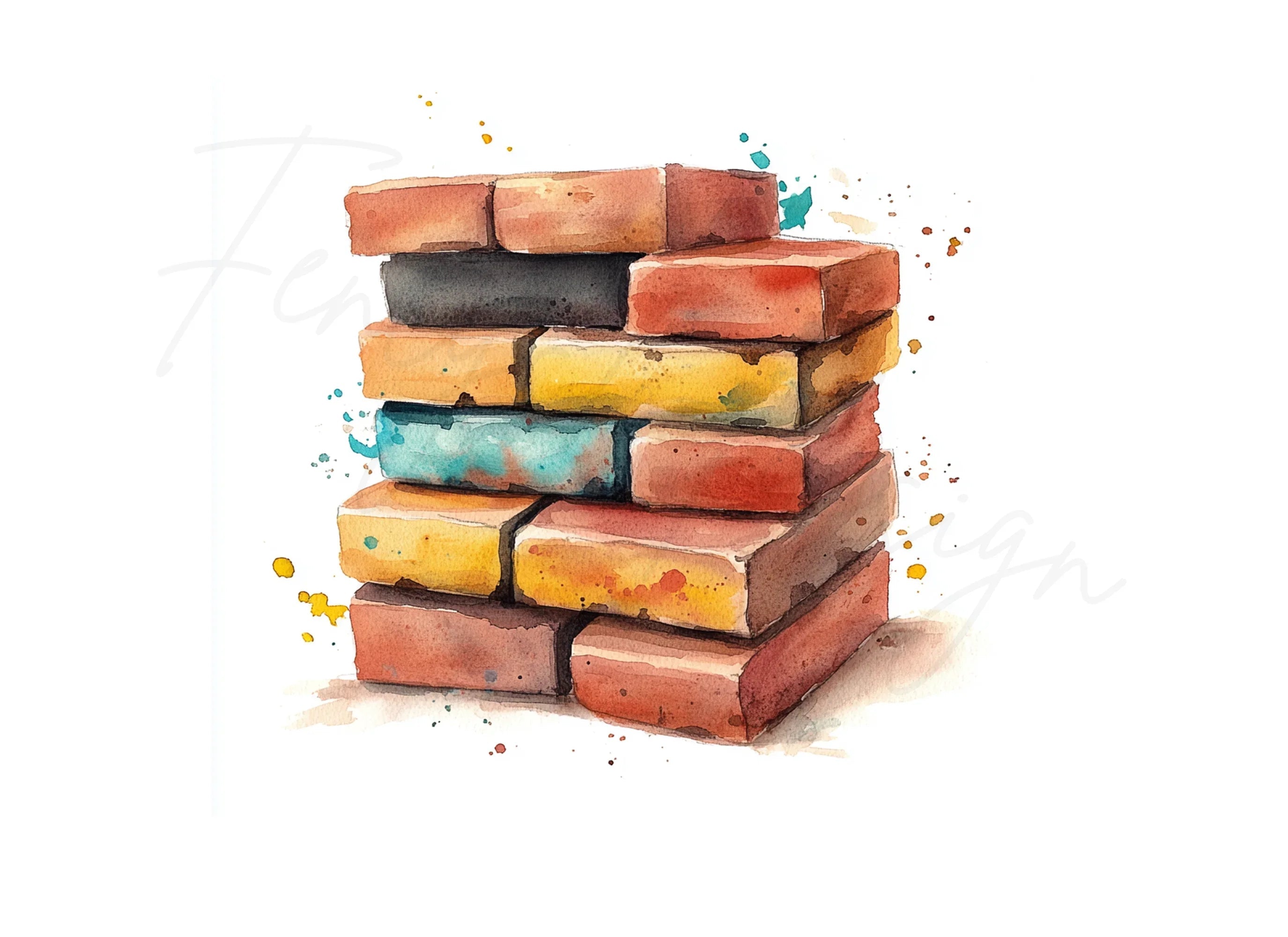 Bricks Clipart Bundle