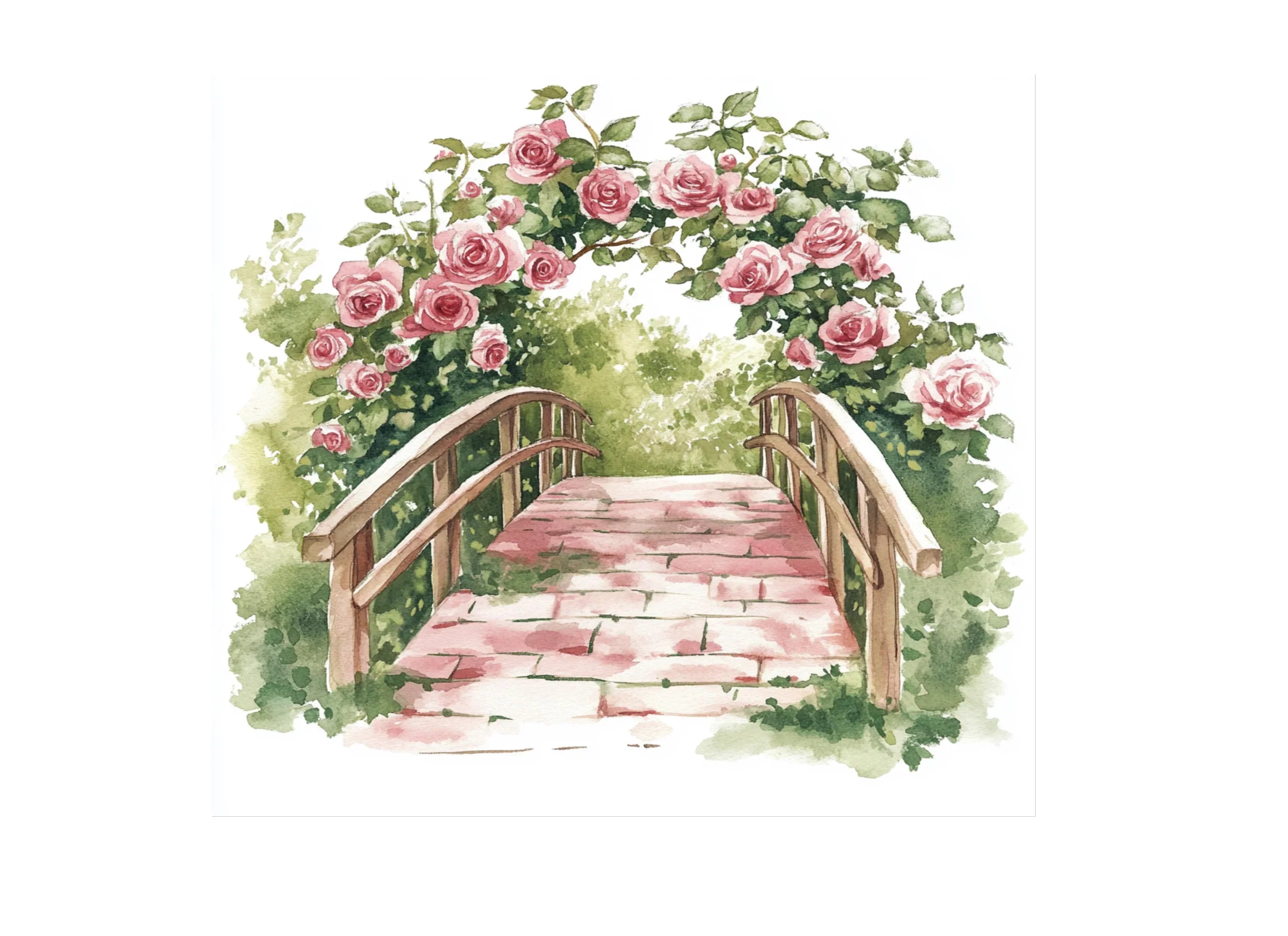 Floral Bridge Clipart Bundle