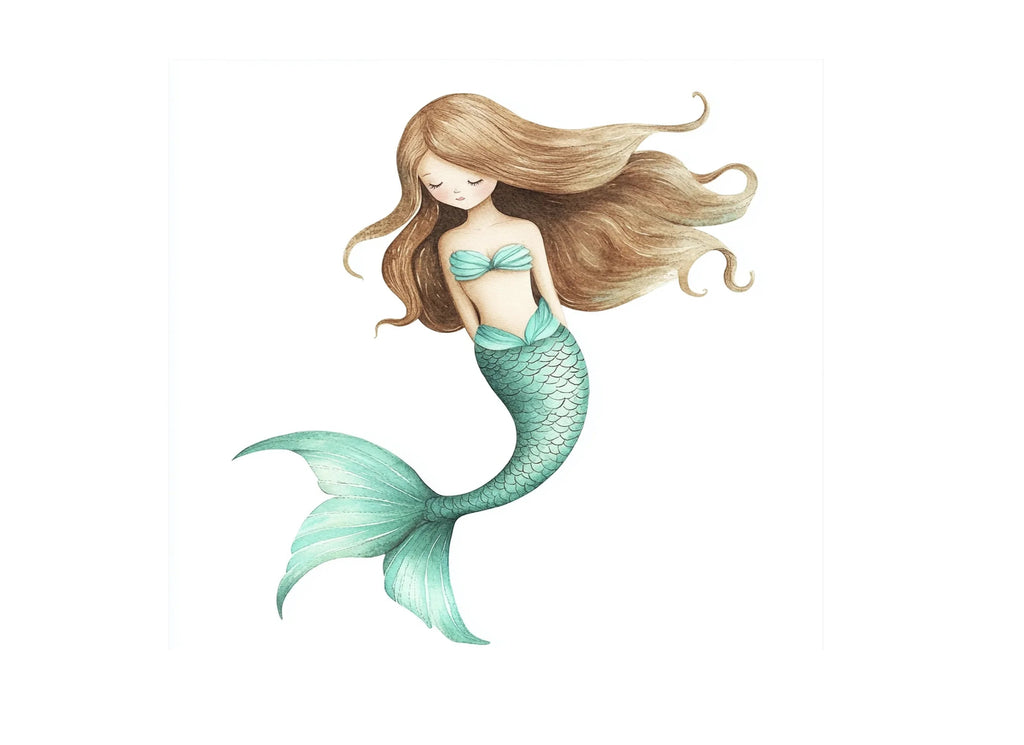 Cute Mermaid Clipart Bundle