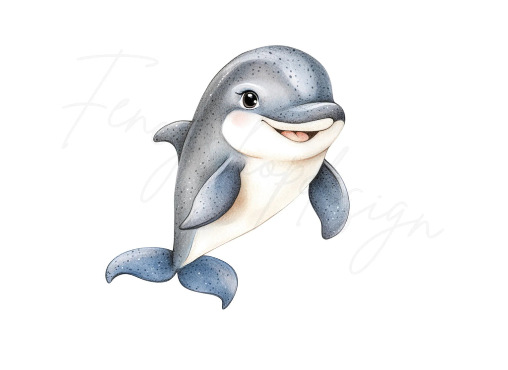 Playful Dolphin Clipart Bundle