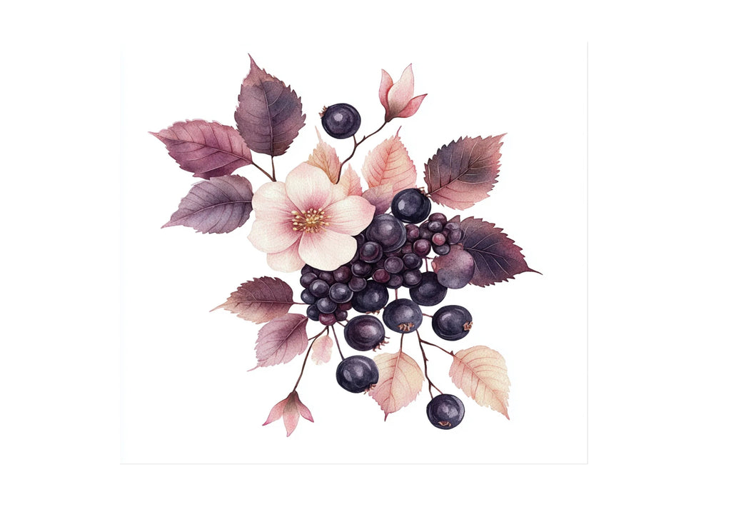 Berry Floral Clipart Bundle