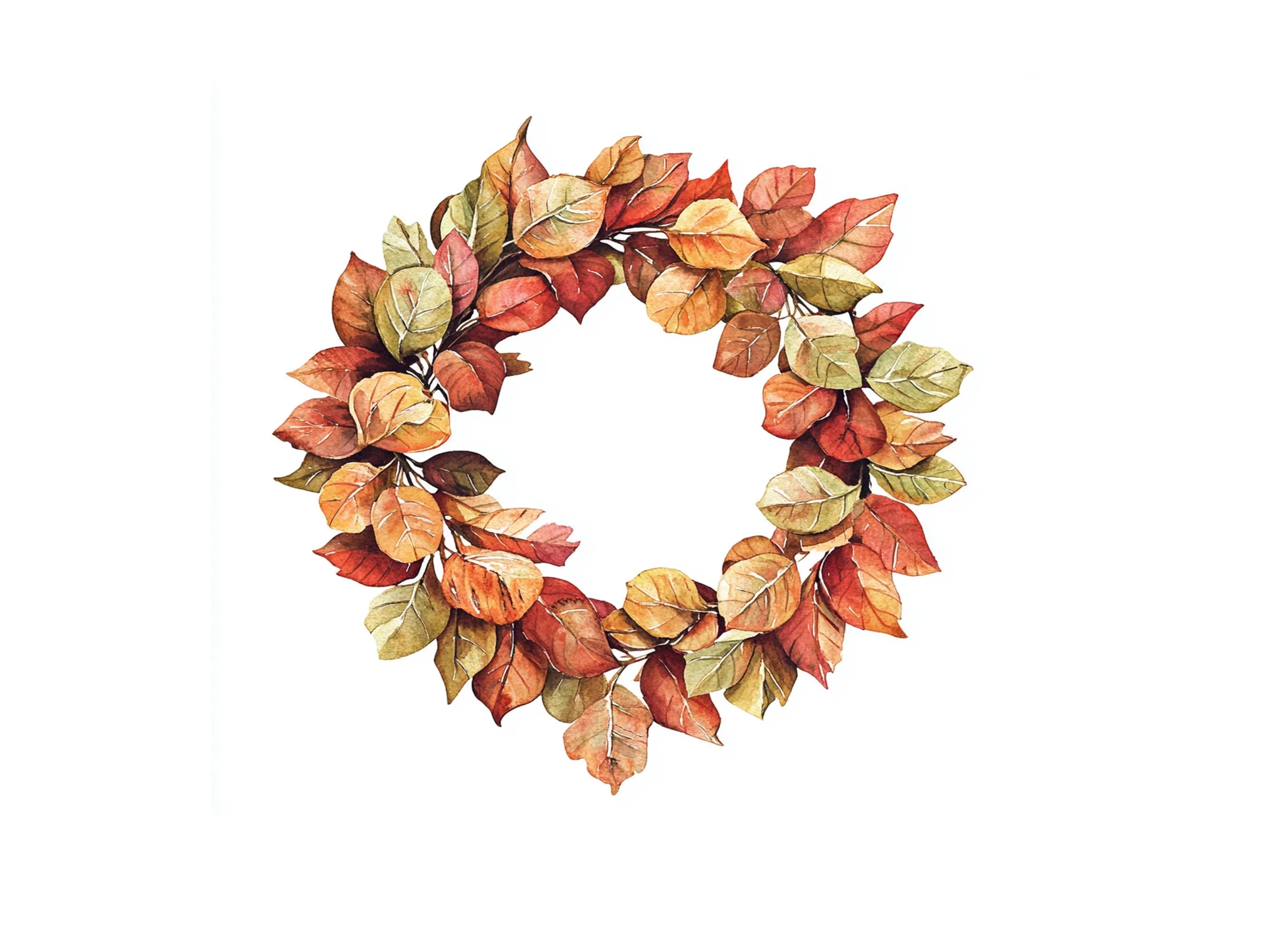Fall Wreaths Clipart Bundle