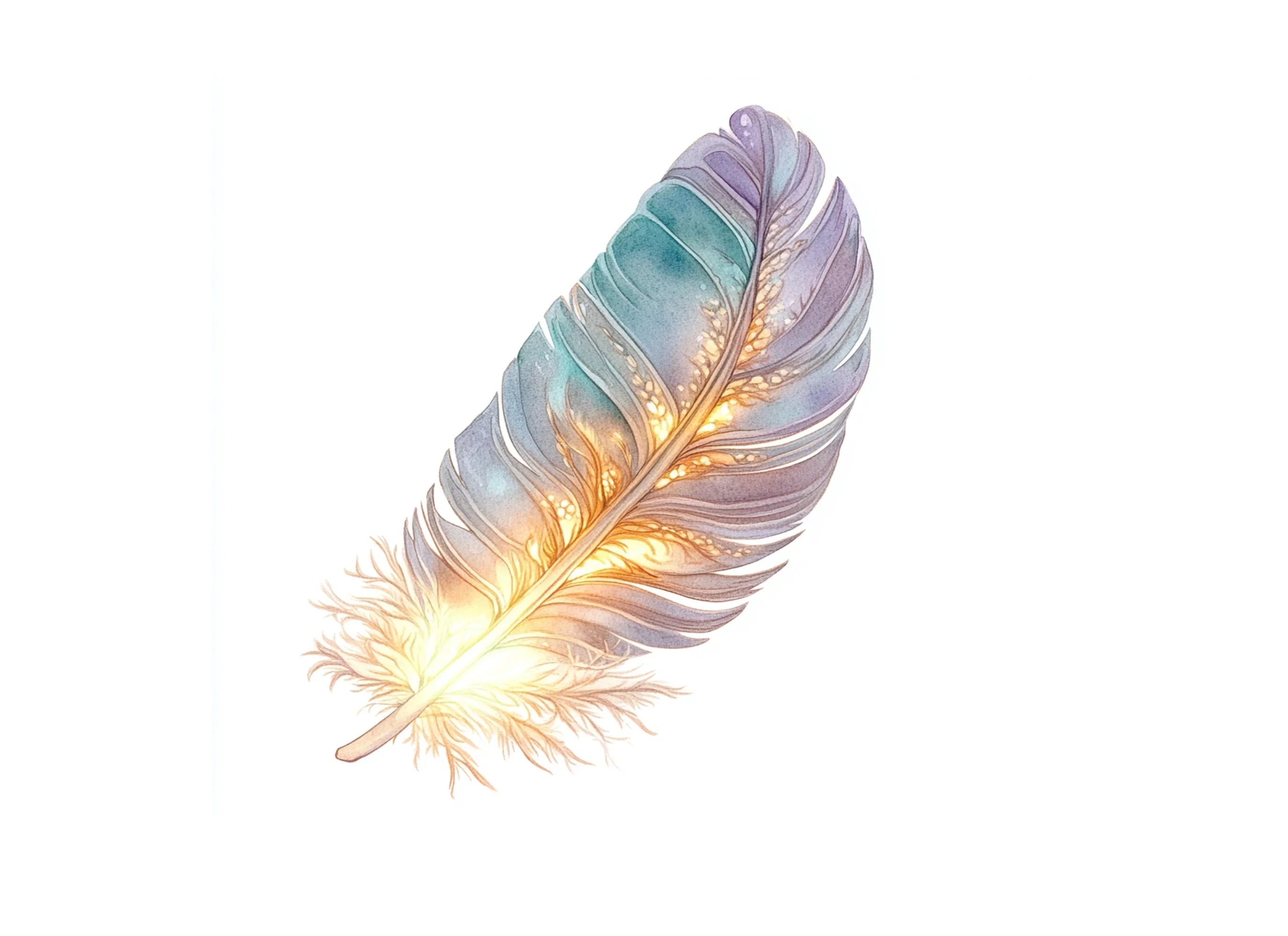 Vibrant Feather Clipart Bundle