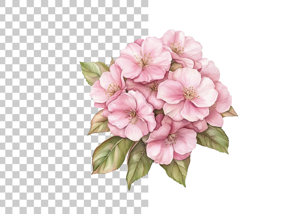 Cherry Blossom Bunch Clipart Bundle