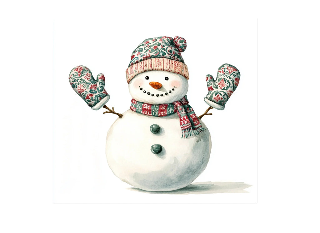 Cute Snowman Clipart Bundle