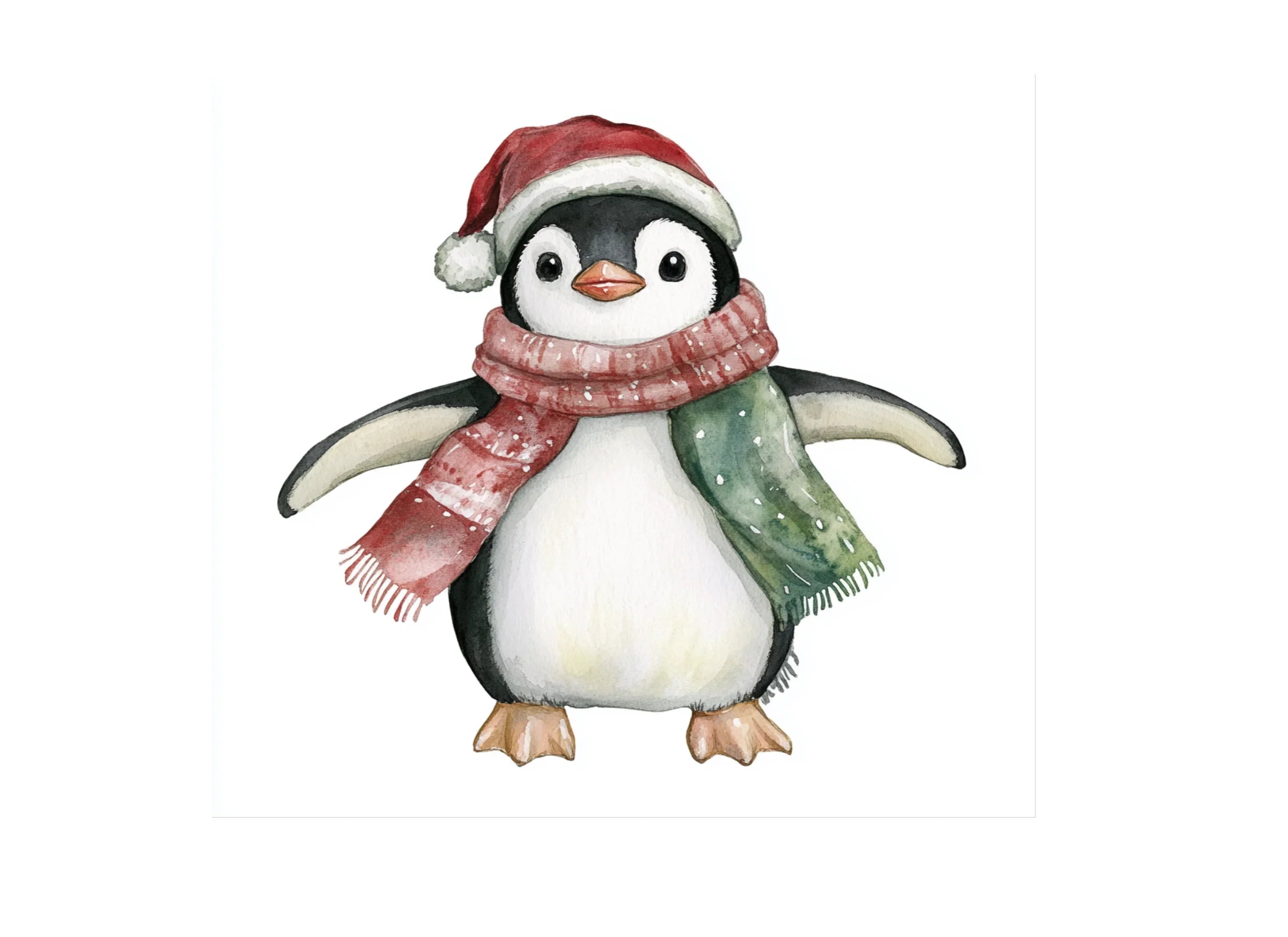 Christmas Penguin Clipart Bundle