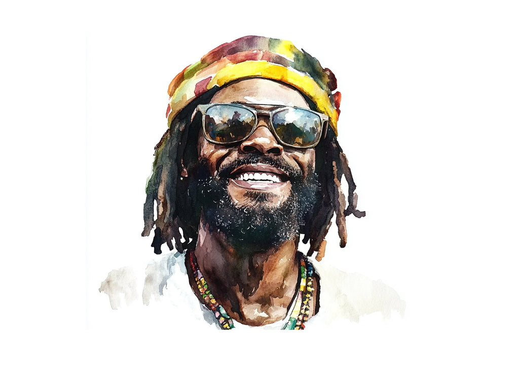 Happy Rasta Man Clipart Bundle