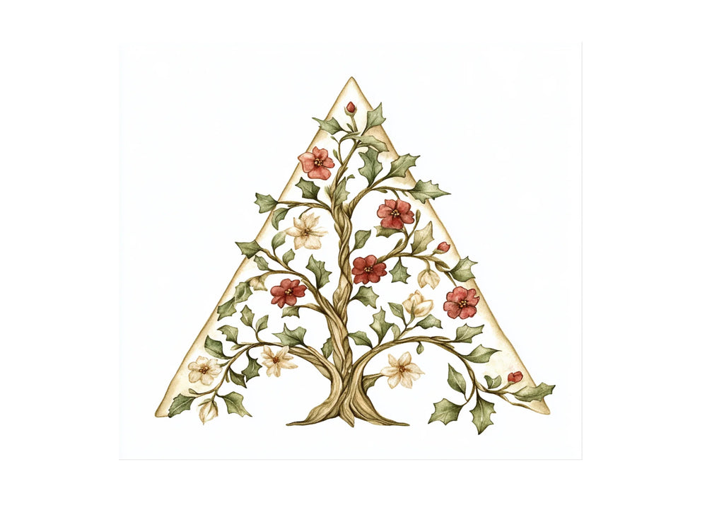 Elegant Floral Triangle Clipart Bundle