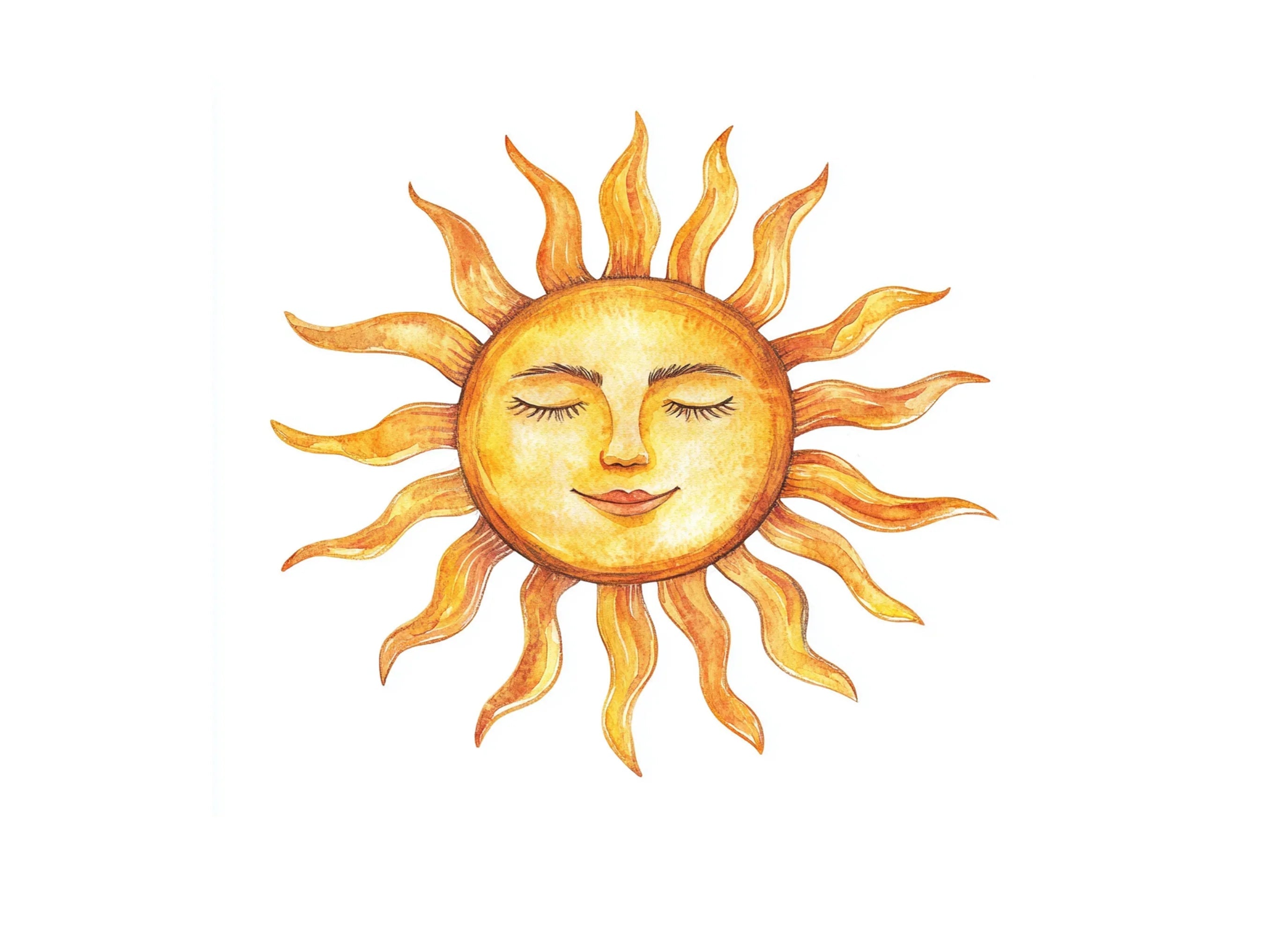 Sun Face Clipart Bundle
