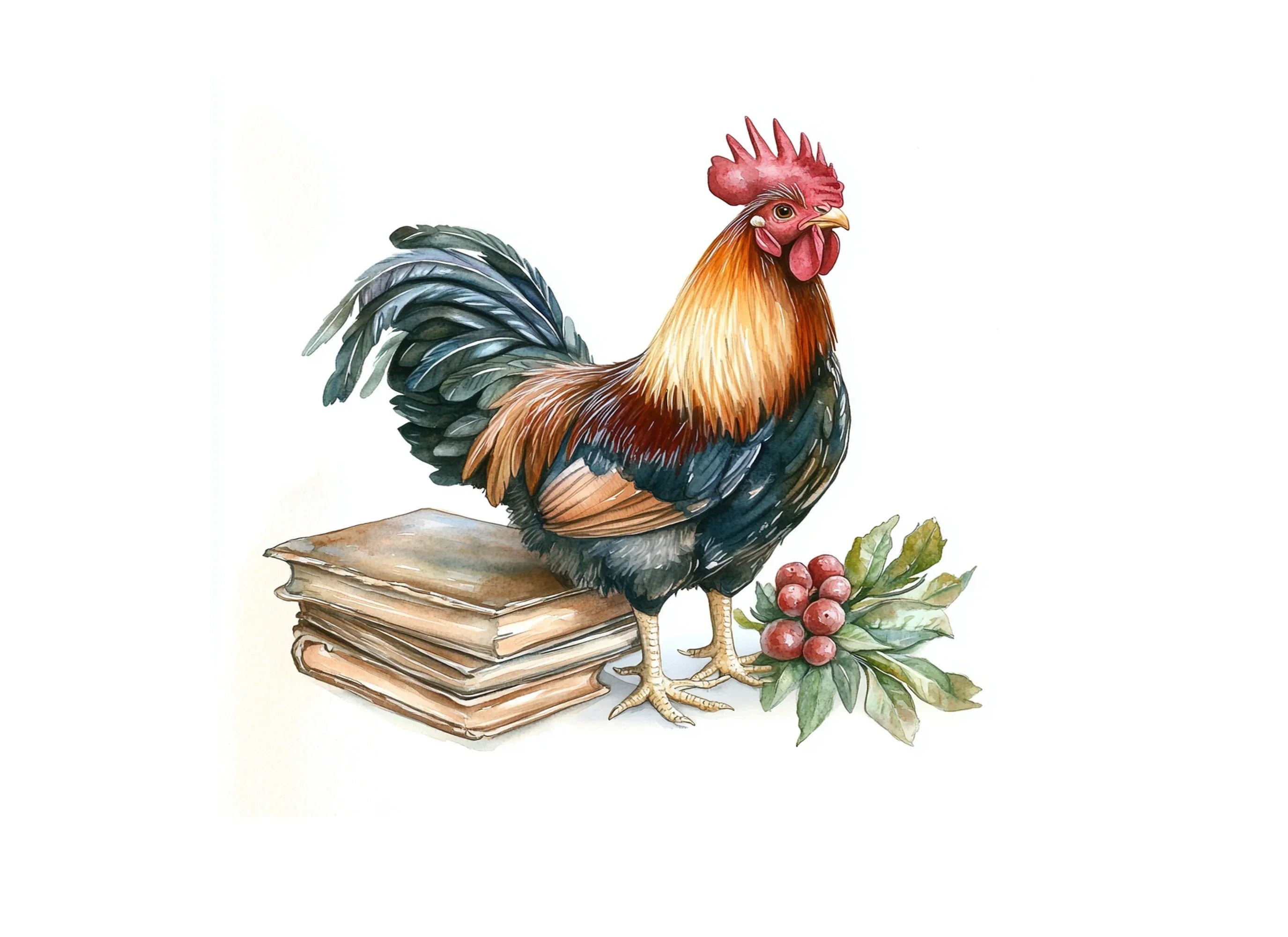 Rooster Clipart Bundle