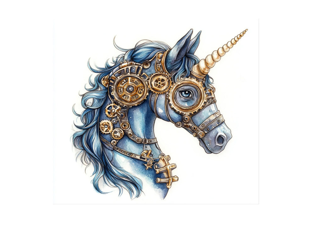 Steampunk Unicorn Clipart Bundle