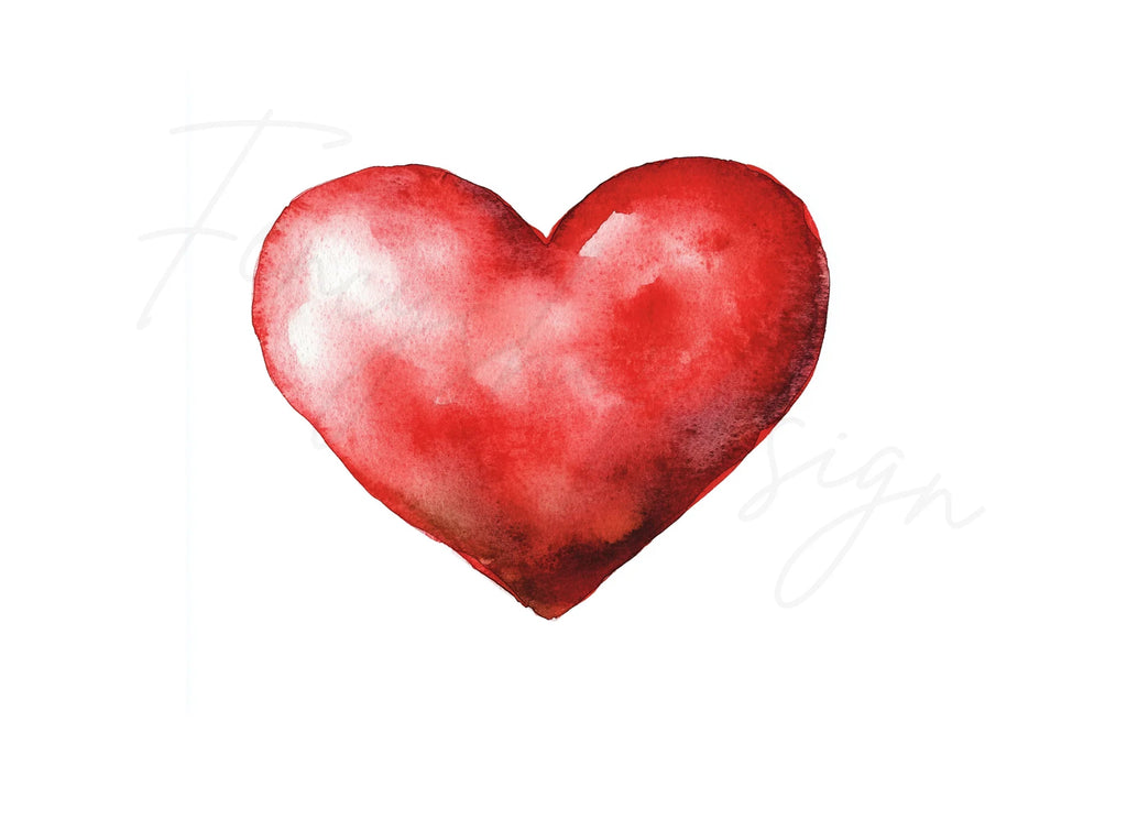 Vibrant Red Hearts Clipart Bundle