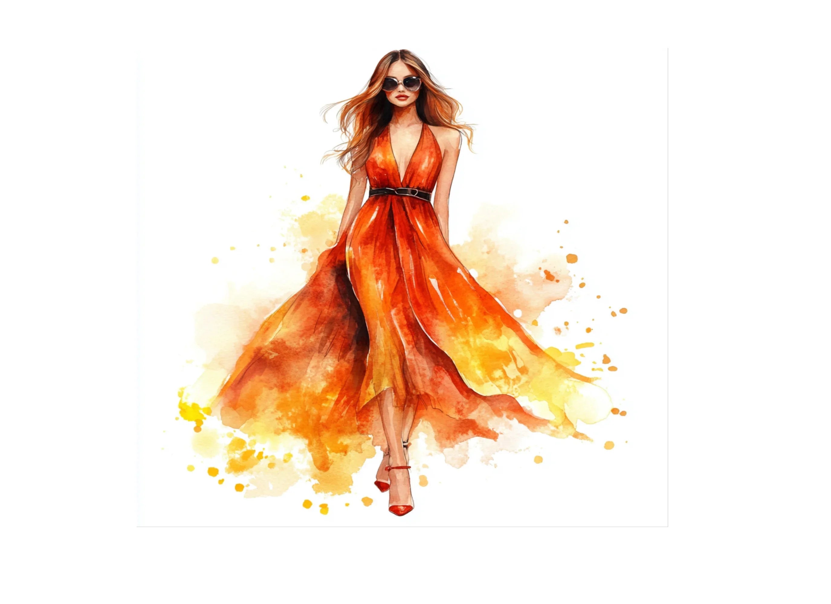 Fashionable Dress Clipart Bundle