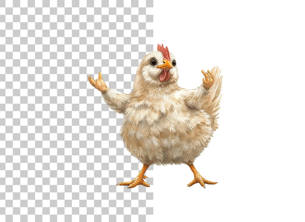 Happy Baby Chicken Clipart Bundle