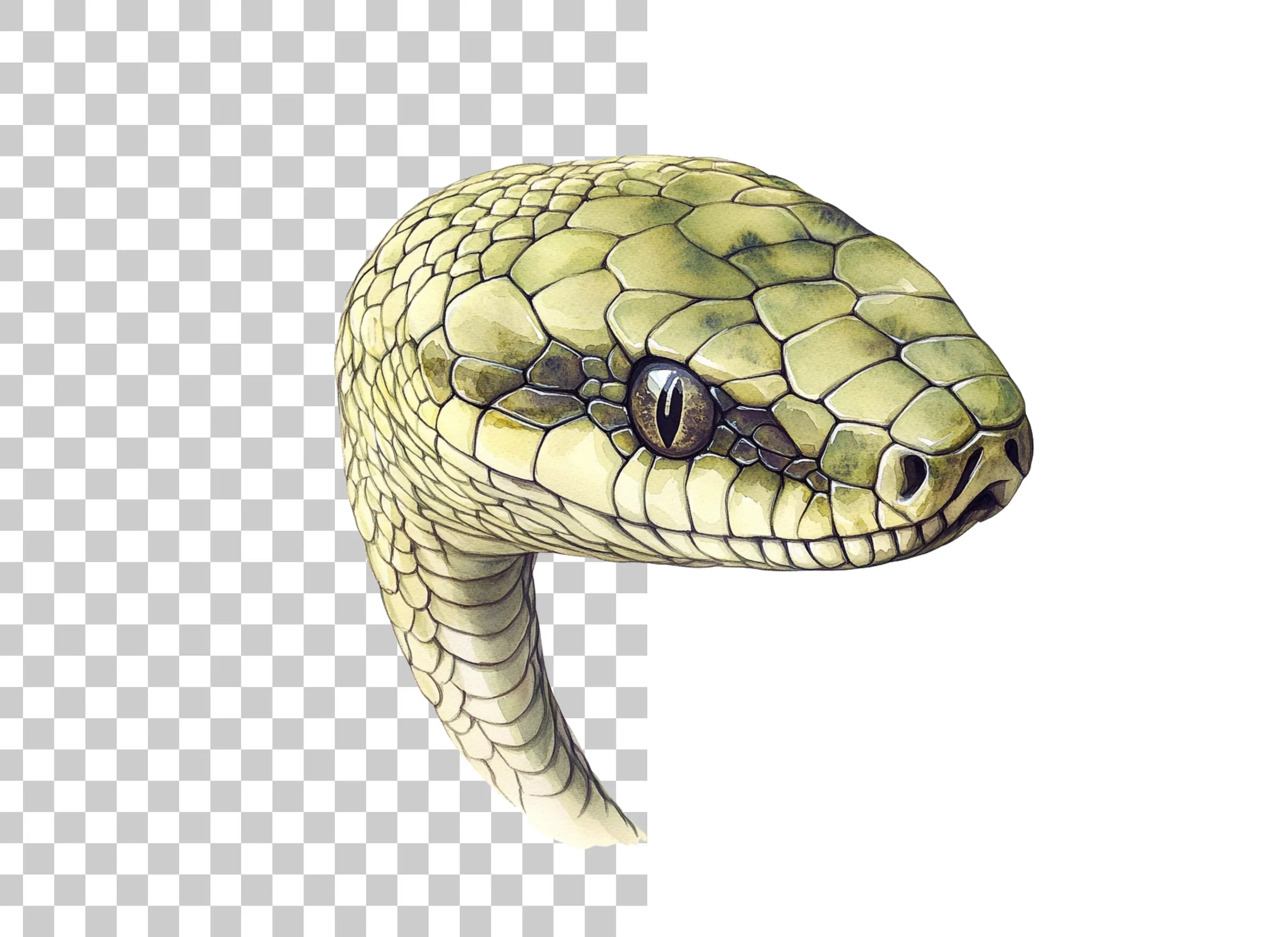 Detailed Snake Head Clipart Bundle