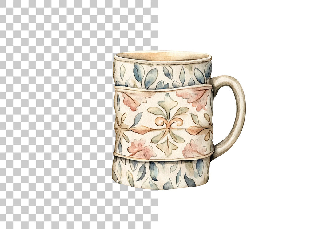 Decorative Floral Pattern Clipart Bundle