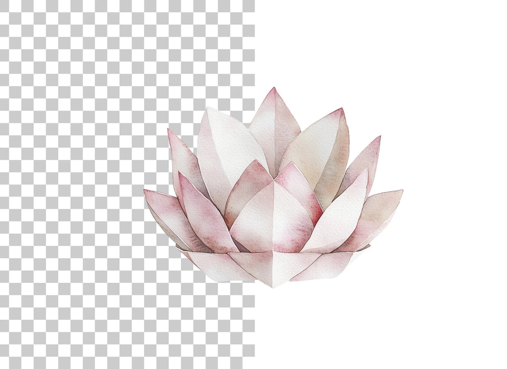 Lotus Flower Clipart Bundle