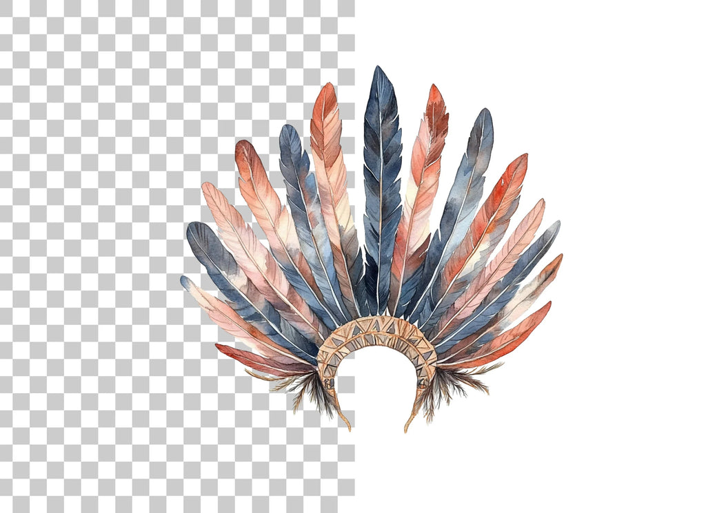 Native American Headdress Clipart Bundle