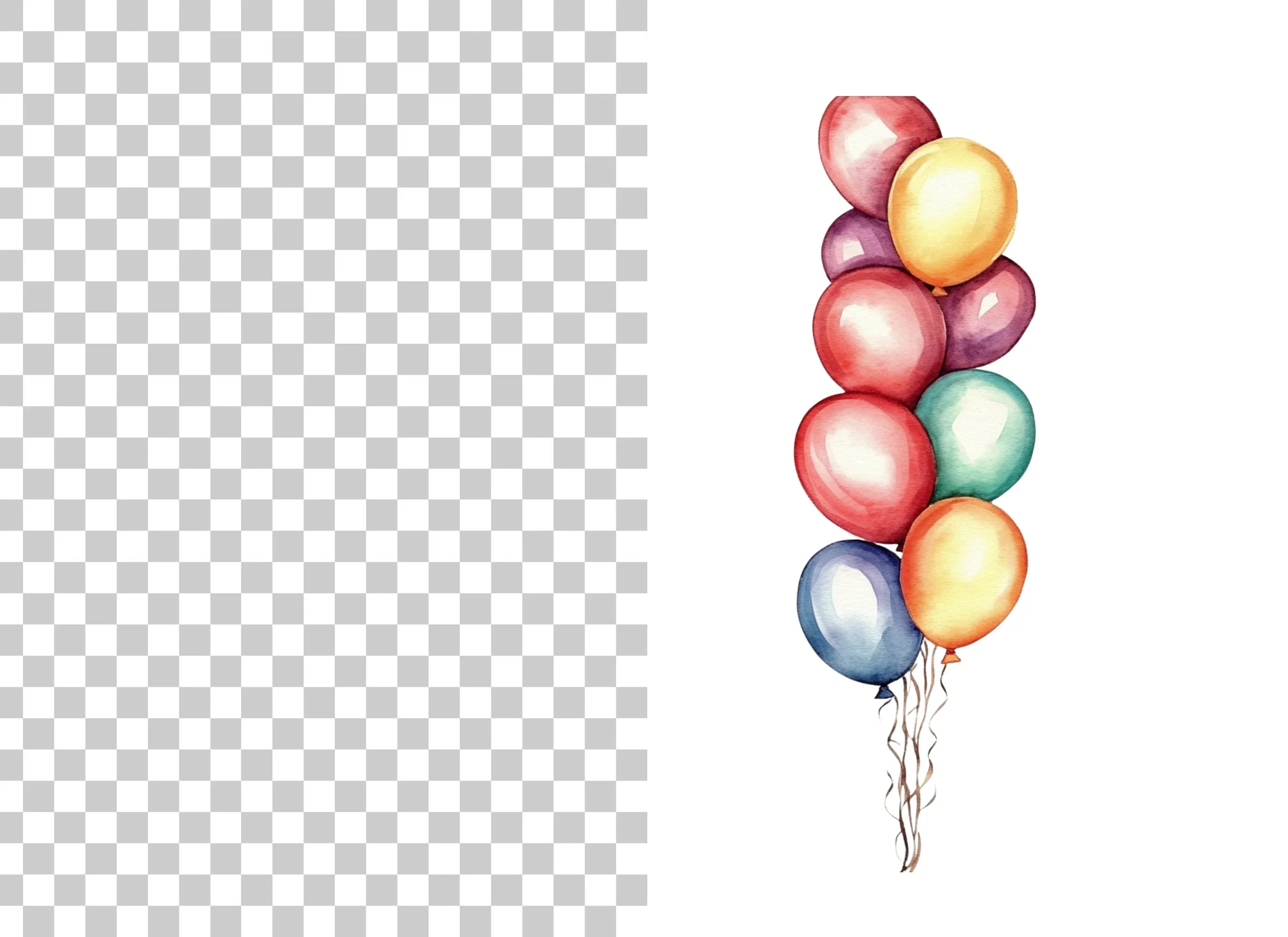 Balloon Bunch Clipart Bundle