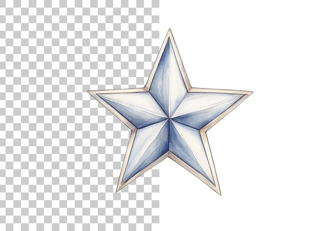 Blue Star Clipart Bundle