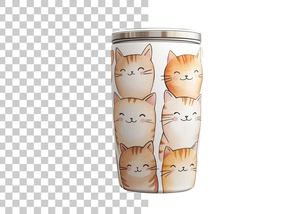 Cute Cat Faces Clipart Bundle