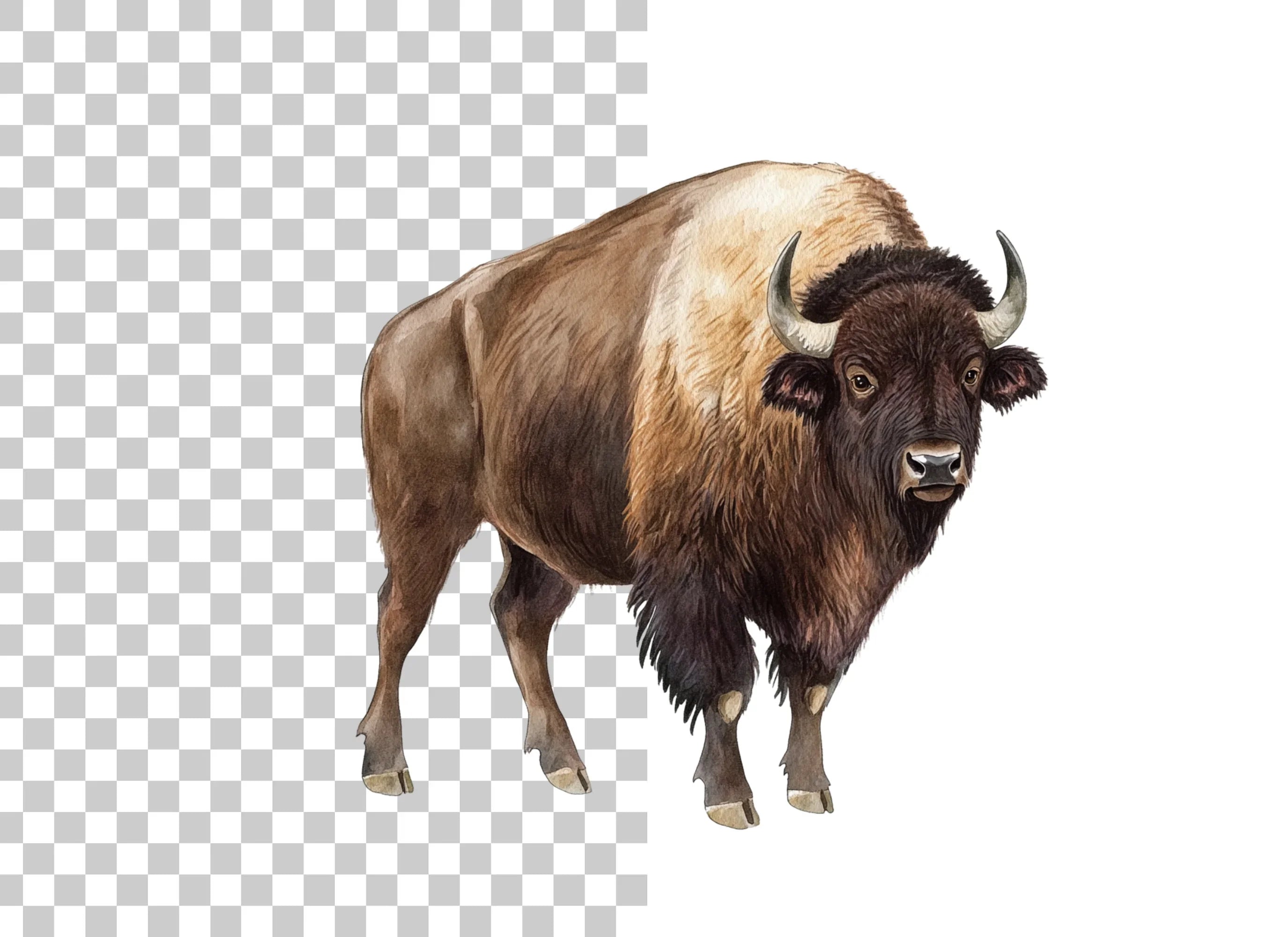 Majestic Bison Clipart Bundle