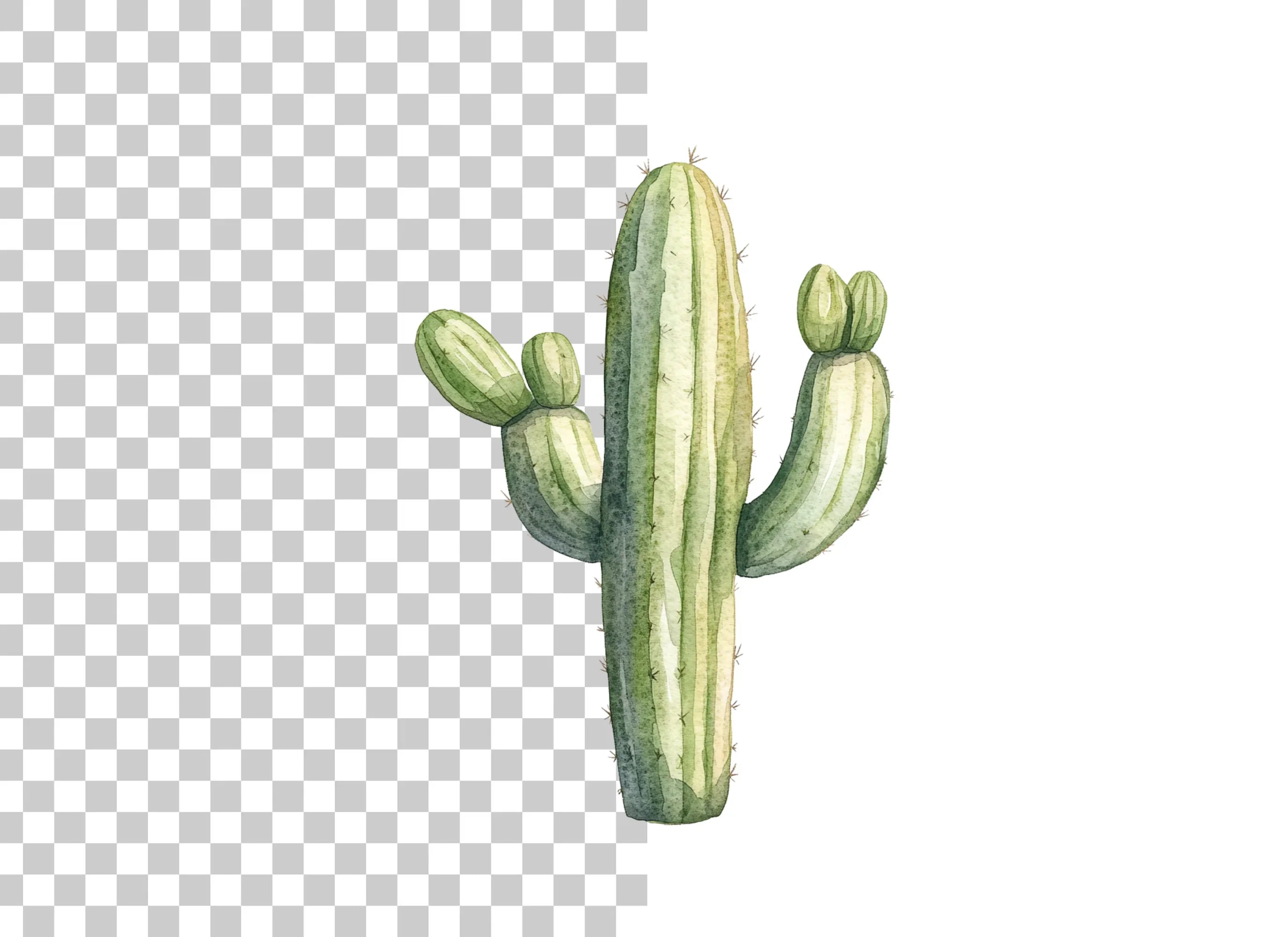 Saguaro Cactus Clipart Bundle