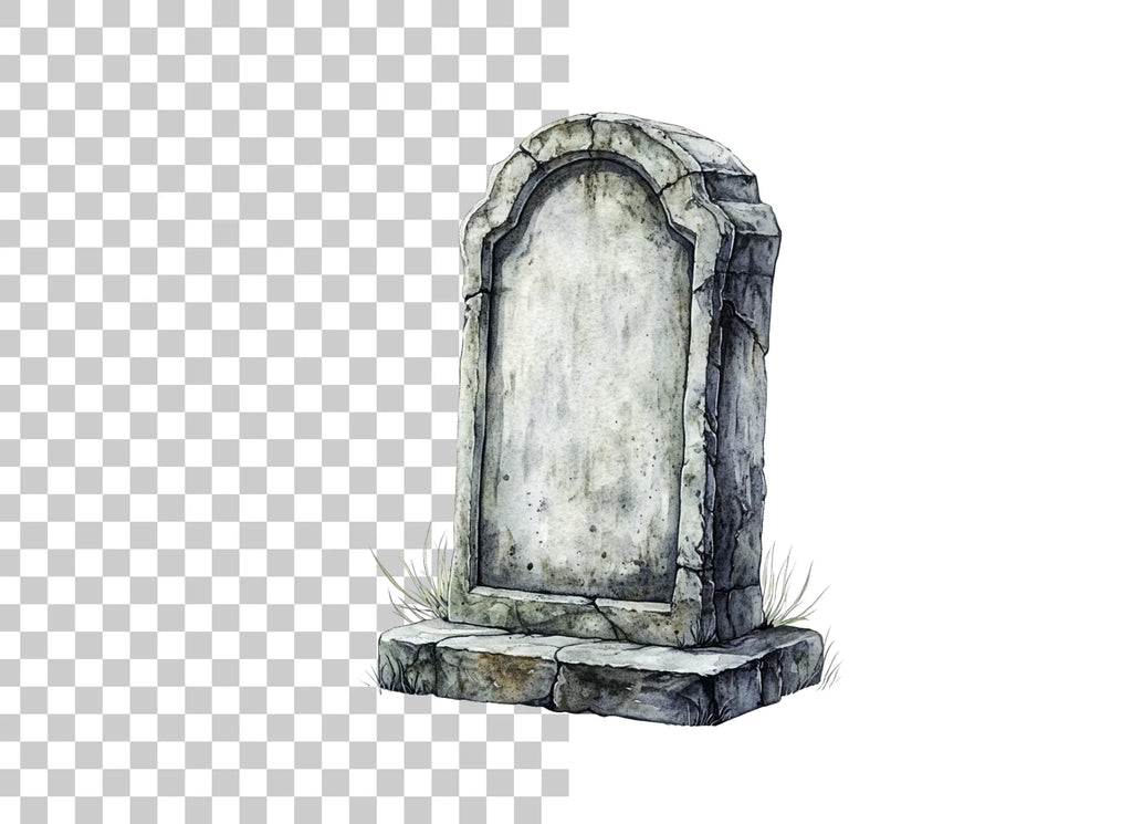 Old Gravestone Clipart Bundle