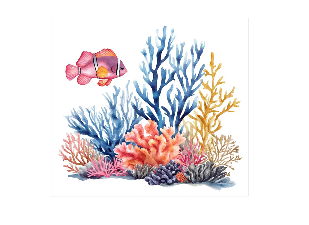 Vibrant Coral Reef Clipart Bundle