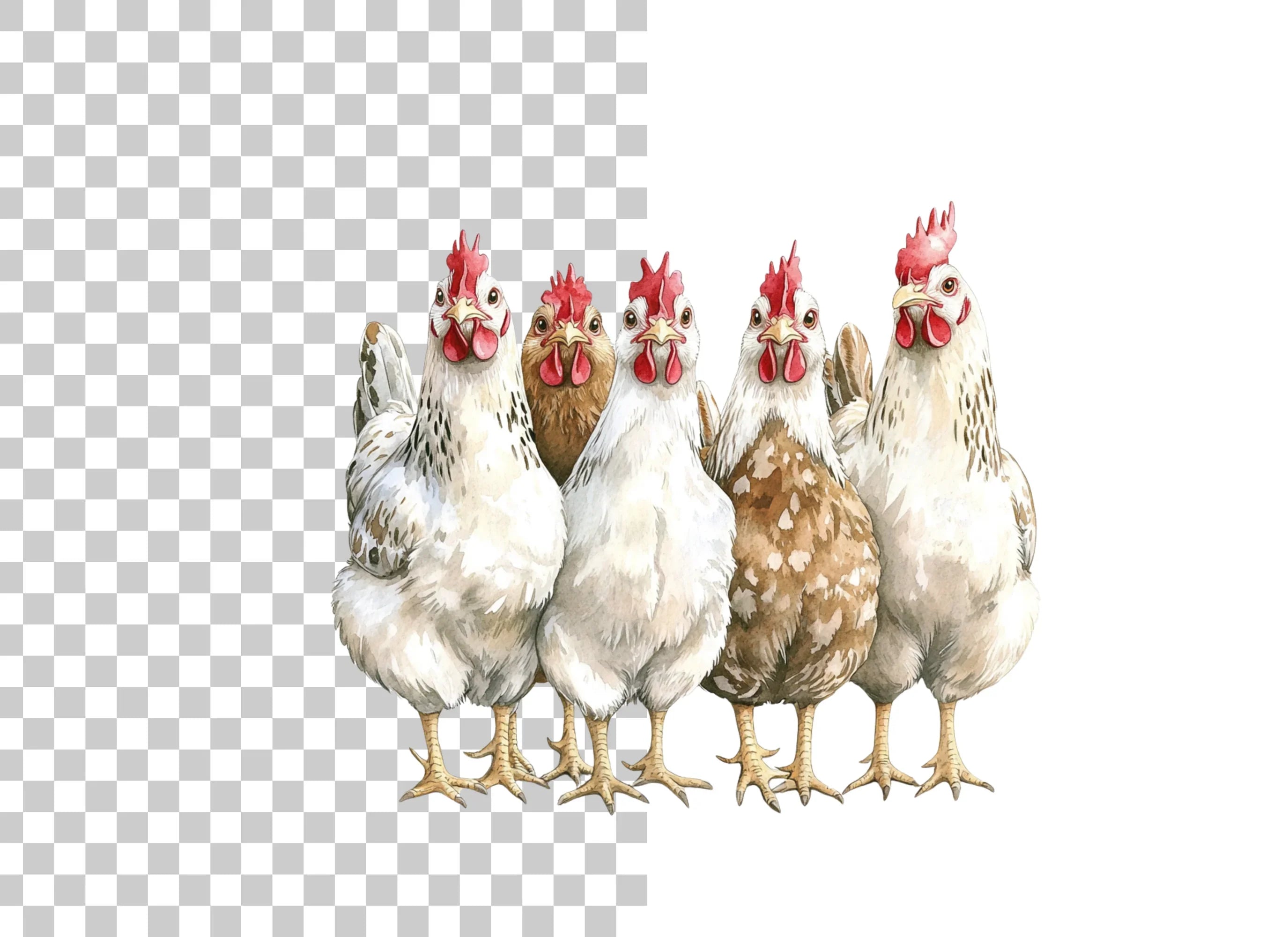 Chicken Clipart Bundle