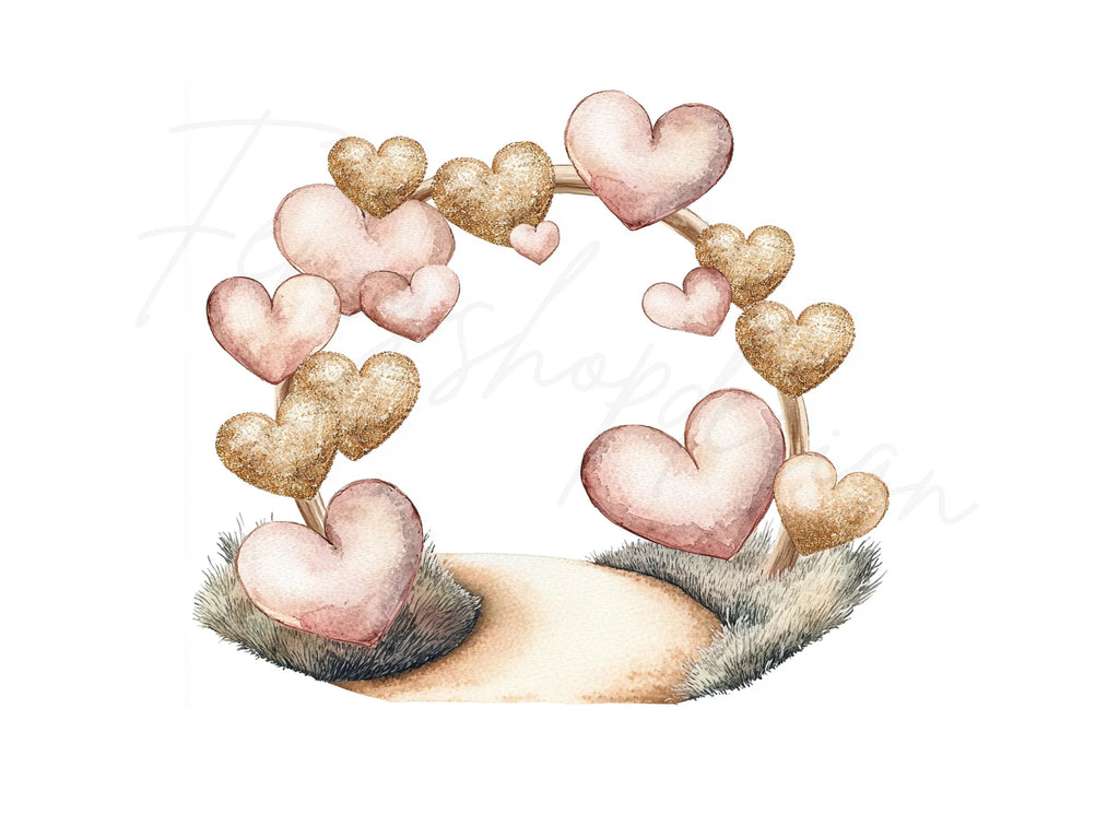Heart Archway Clipart Bundle