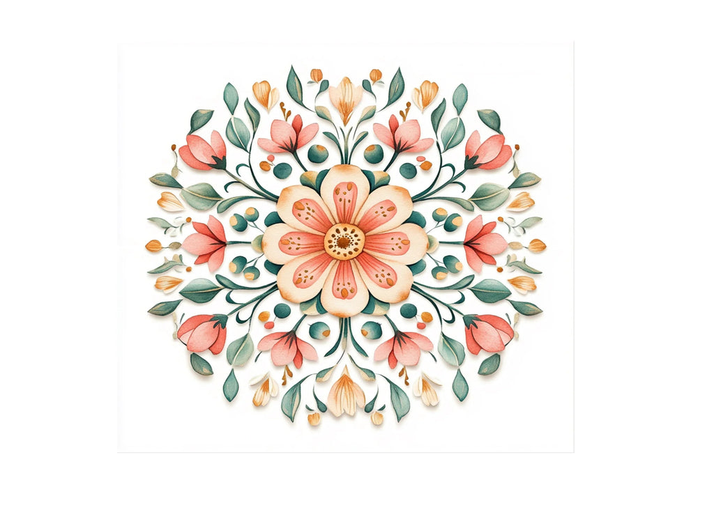 Elegant Floral Mandala Clipart Bundle