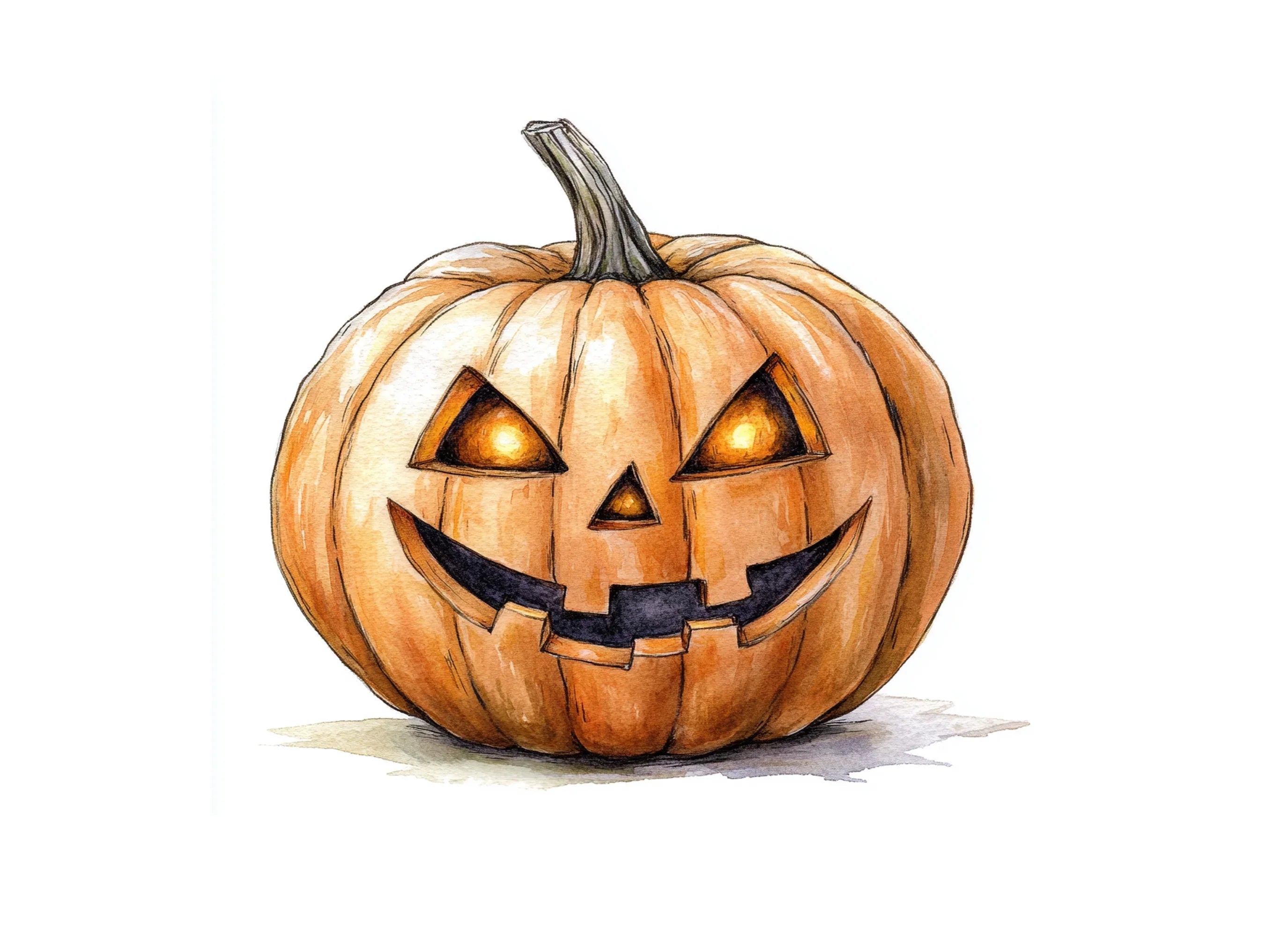 Halloween Jack-O'-Lanterns Clipart Bundle
