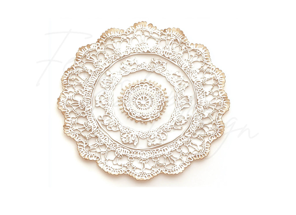 Elegant Lace Doilies Clipart Bundle
