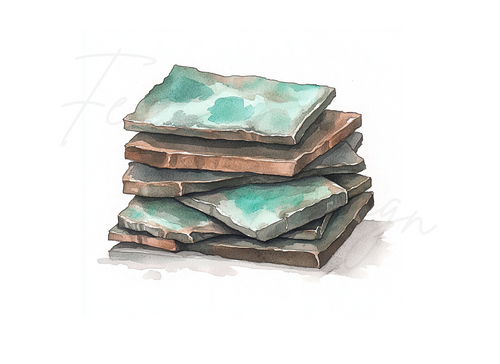 Aged Copper Patina Clipart Bundle