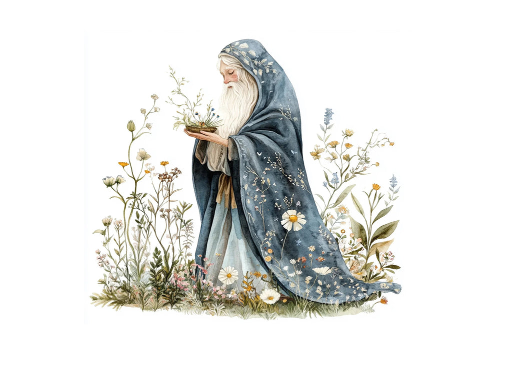 Fantasy Old Man Fairy Clipart Bundle