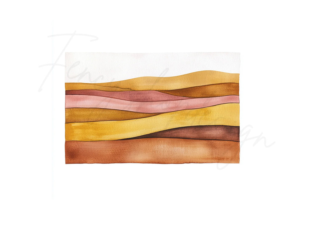 Abstract Landscape Clipart Bundle