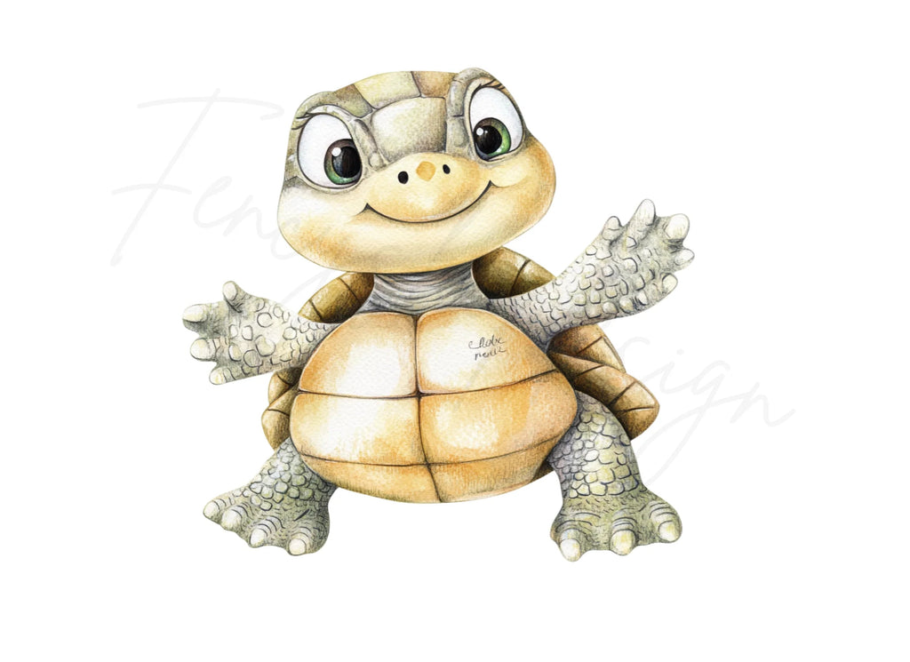 Charming Baby Turtle Clipart Bundle