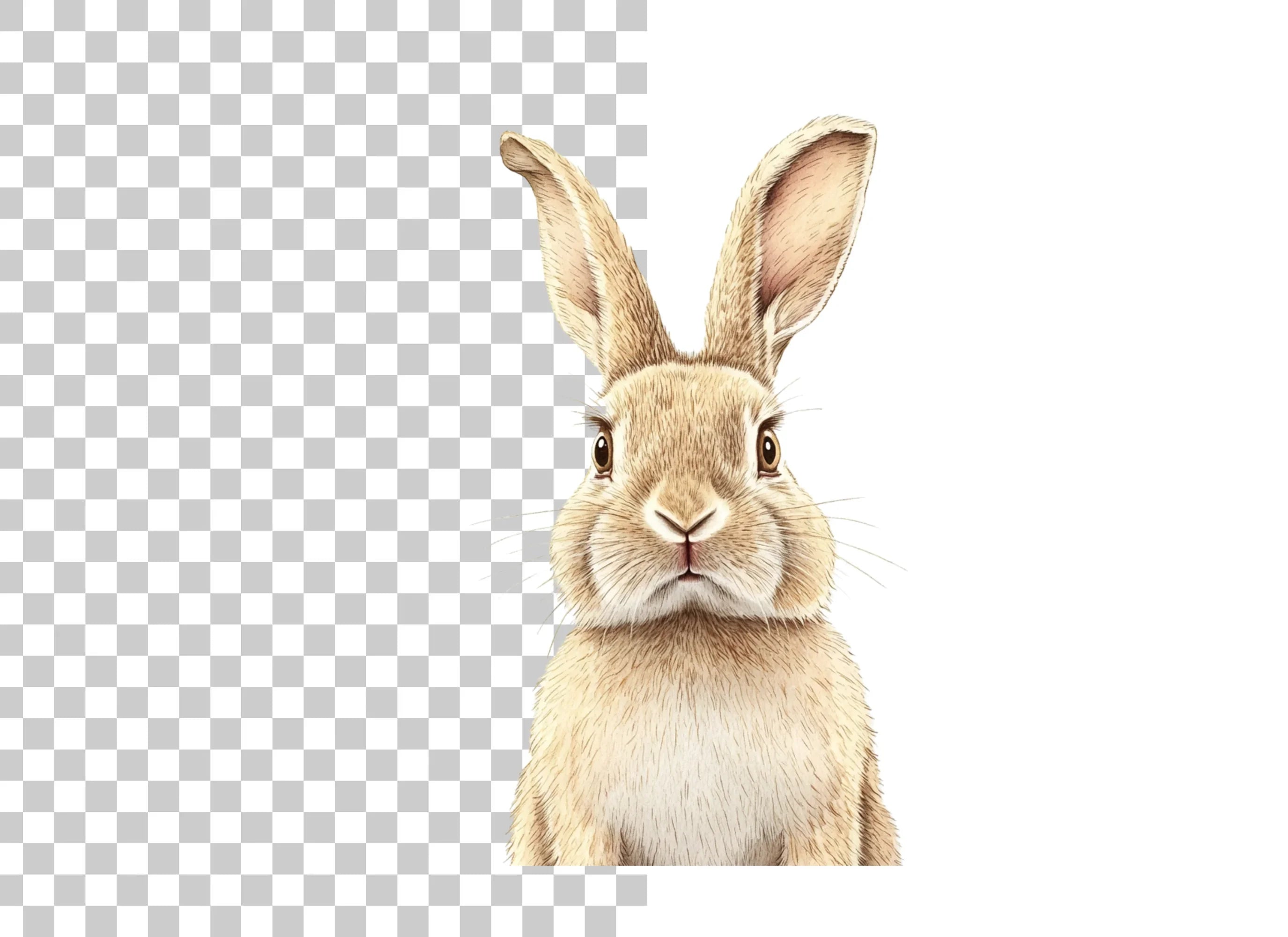 Adorable Bunny Rabbit Clipart Bundle